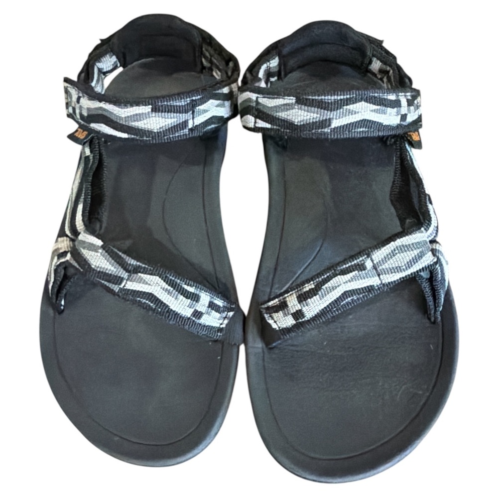 TEVA Hurricane XLT Black Gray Strappy Sport Sandals – Size 2 Youth